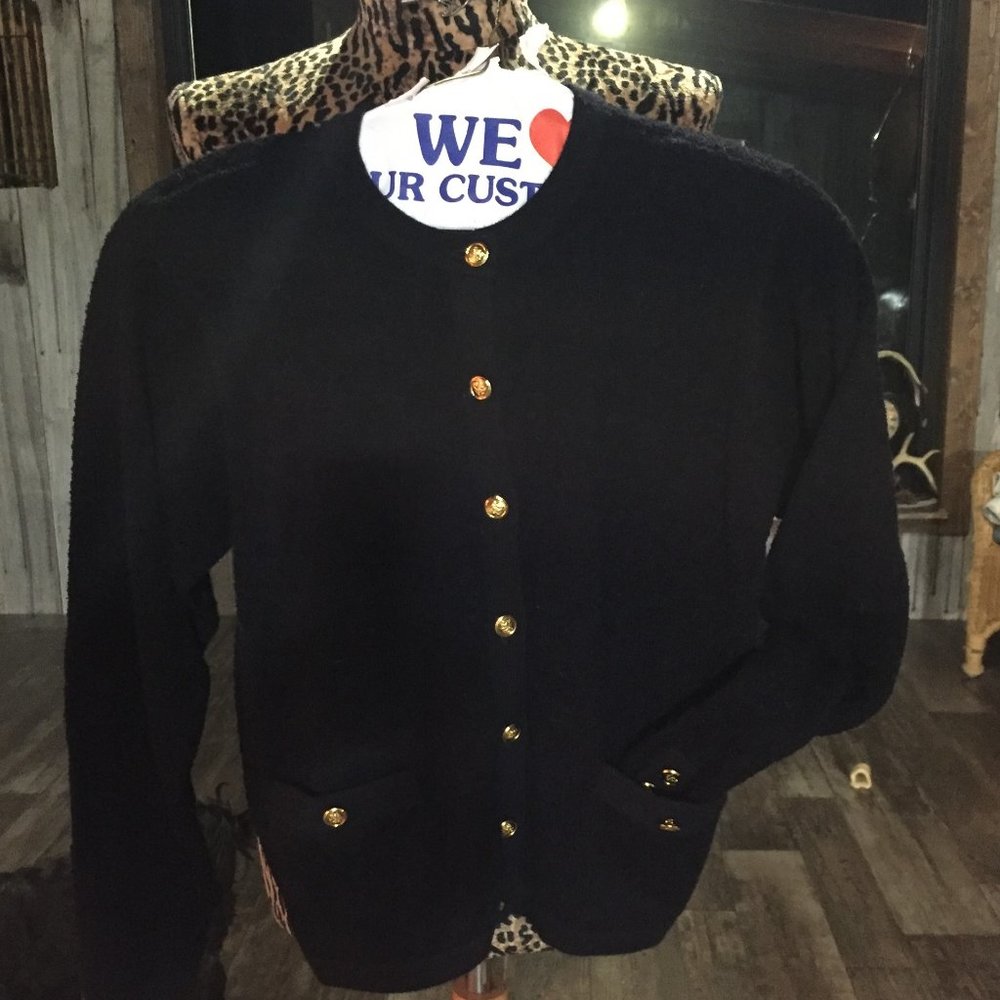 Talbots black cardigan